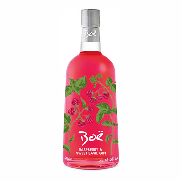 Boe Gin - Raspberry & Sweet Basil Gin, 700ml - Pack of 6