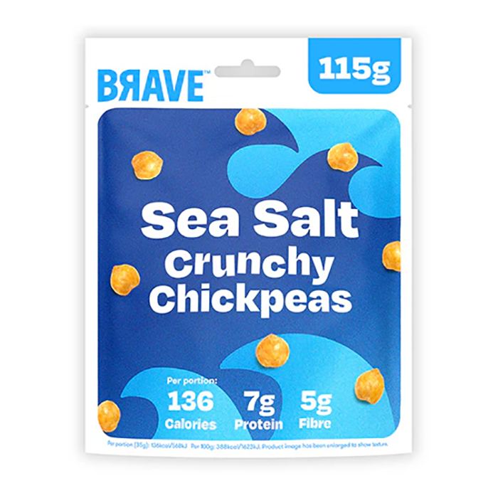 Brave - Roasted Chickpeas Sea Salt 115g - Pack of 6