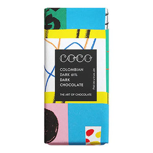 COCO Chocolatier - Colombian Dark 61% Mini Bars, 20g - Pack of 24