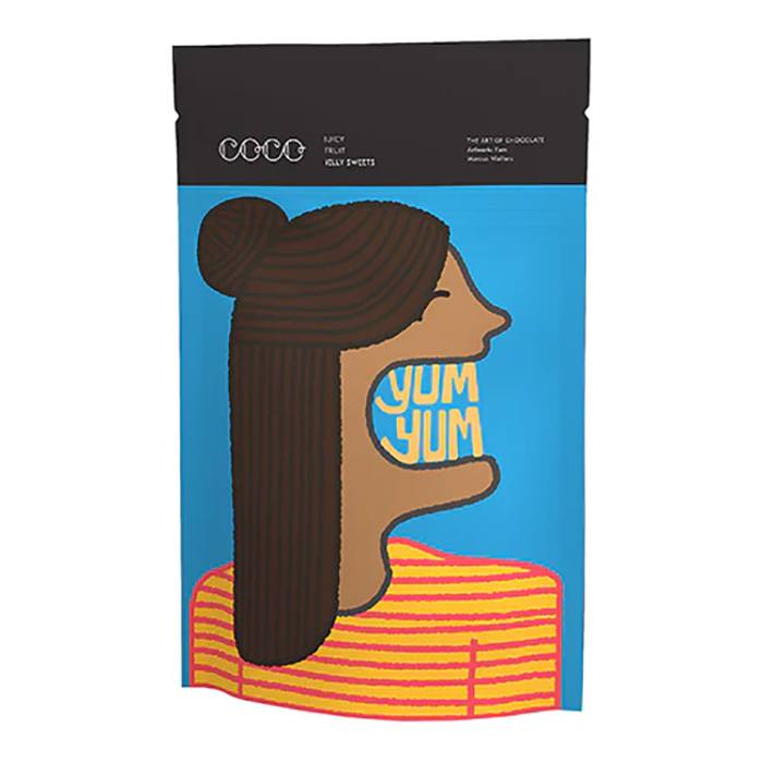 COCO Chocolatier - Juicy Fruits Jelly Sweets, 100g - Pack of 12