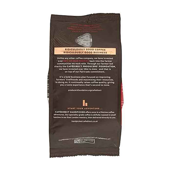 Cafédirect - Fairtrade Roast Ground Cauca Valley Colombia, 200g - back