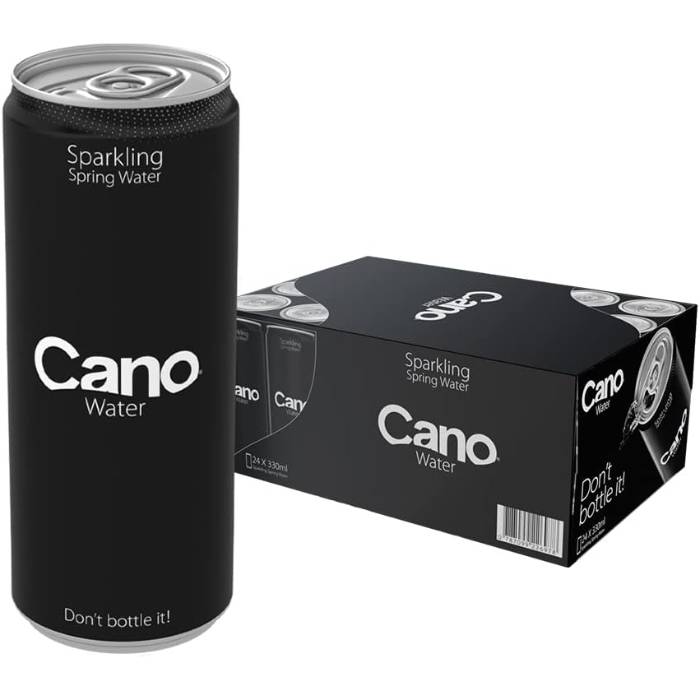 CanO Water - Sparkling Resealable, 330ml - Pack of 24