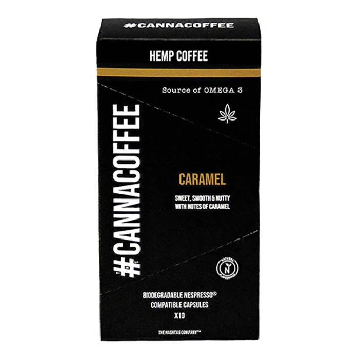 Cannacoffee - Caramel Hemp Coffee Pods, 57g - Pack of 6