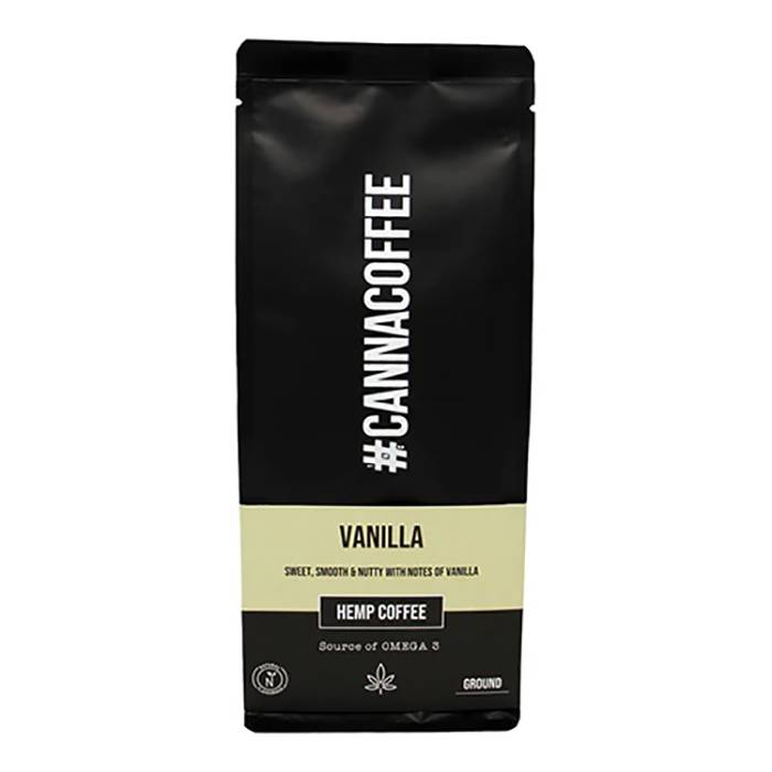 Cannacoffee - Vanilla Hemp Coffee Ground, 227g - Pack of 5