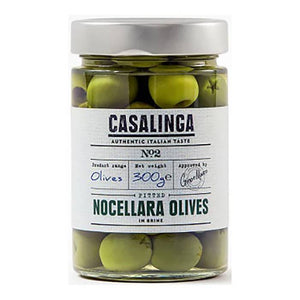 Casalinga - Pitted Nocellara Olives, 300g - Pack of 6