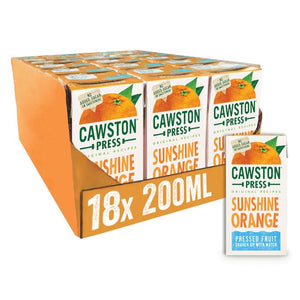 Cawston Press - Cawston Press Sunshine Orange Carton, 200ml | Pack of 18