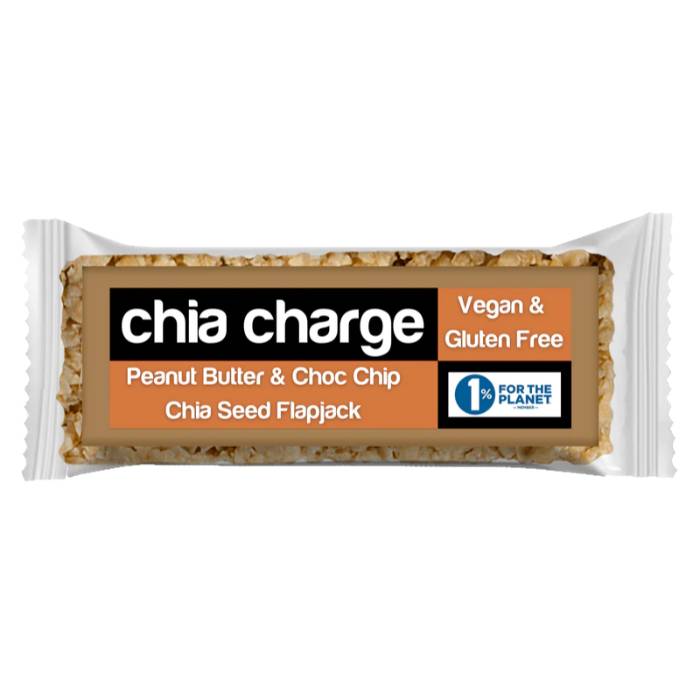 Chia Charge - Vegan Chia Flapjack Peanut Butter Choc, 30g  Pack of 20