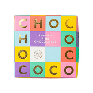 Chococo - Small Selection Box of 9 Assorted Flavours, 150g | Pack of 12