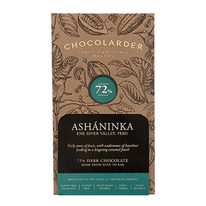 Chocolarder - Ashaninka 72% Dark Chocolate Bar - Pack of 10