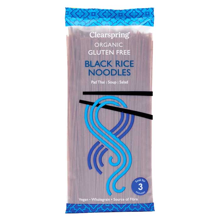 Clearspring - Organic Gluten-Free Black Rice Noodles, 200g | Multiple ...