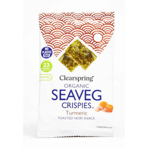 Clearspring - Organic Seaveg Crispies - Turmeric, 4g