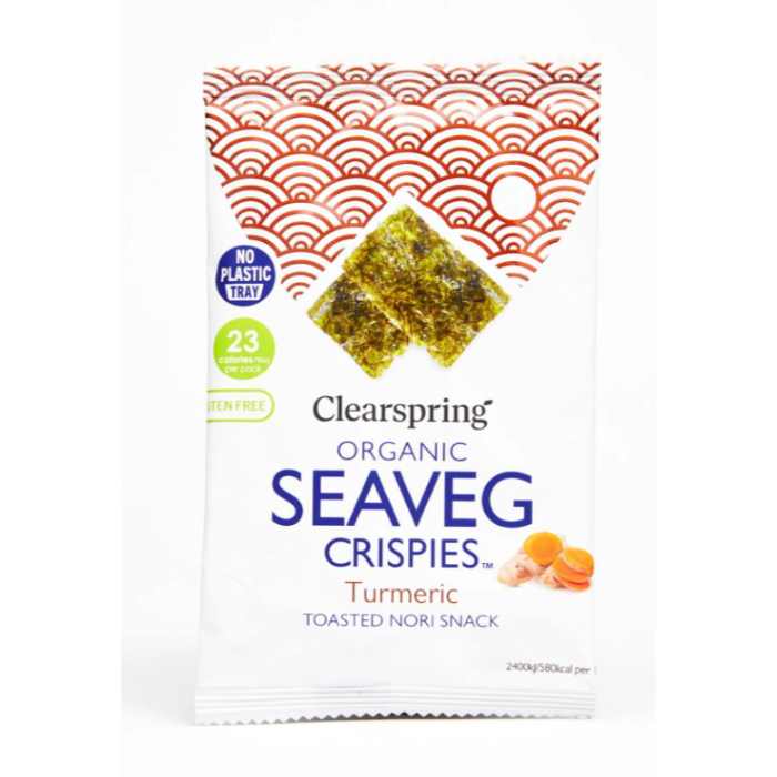Clearspring - Organic Seaveg Crispies - Turmeric, 4g