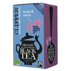 Clipper - Organic Fairtrade Black Tea with Blackcurrant, 20 Bags