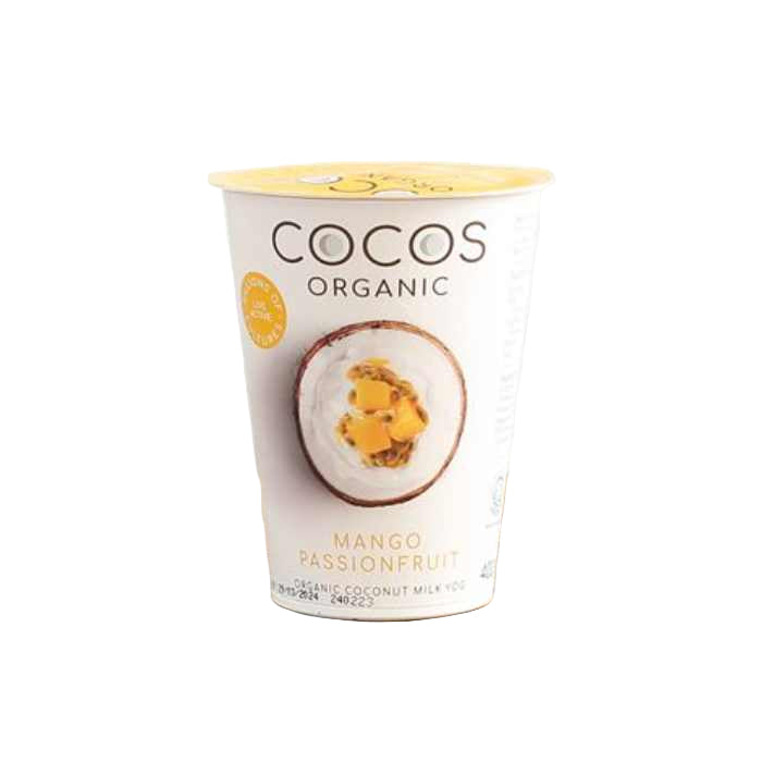 Cocos - Organic Coconut Yoghurt Mango Passionfuit, 400g  Pack of 6