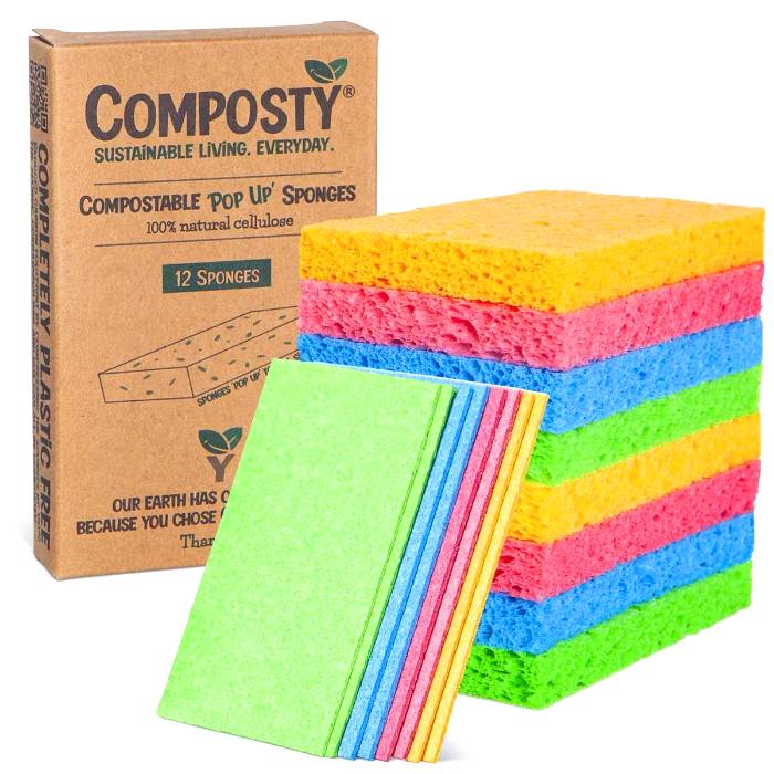 Composty - Magic 'Pop-Up' Sponges, 12 Pieces