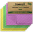 Composty - Swedish Dishcloths, 6 Pieces - Assorted Colours