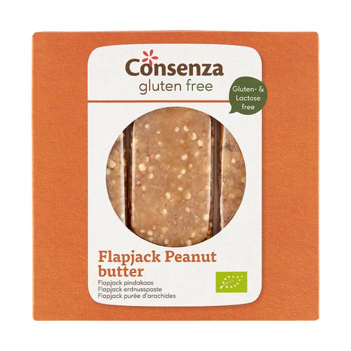 Consenza - Flapjack Peanut Butter, 90g  Pack of 15