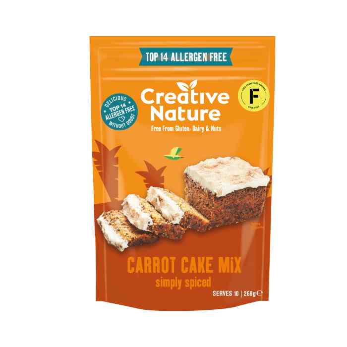 Creative Nature - Spiced Carrot Cake Baking Mix, 268g
