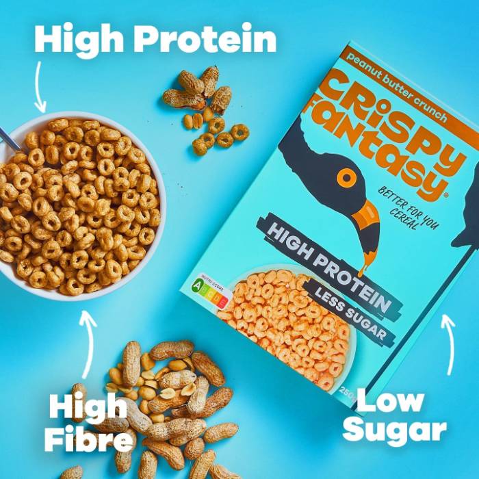 Crispy Fantasy - High Protein Breakfast Cereal Peanut Butter, 250g