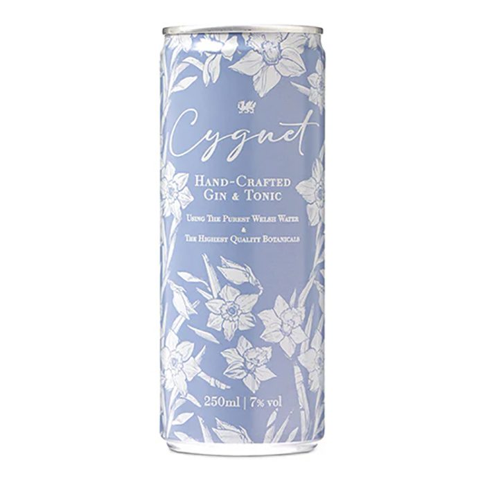 Cygnet Distillery - Ultra Premium Welsh Dry Gin & Tonic RTD, 250ml