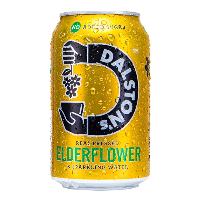 Dalston's - Dalston's Elderflower Soda Can,Multipack 4pack - Pack of 6 330ml