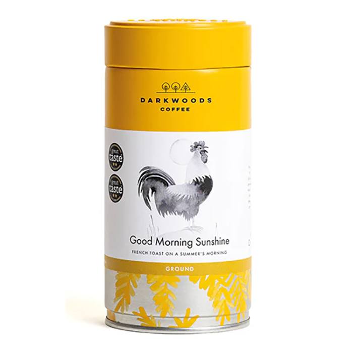 Dark Woods Coffee - Good Morning Sunshine Ground Gift Tin, 150g - Pack of 8