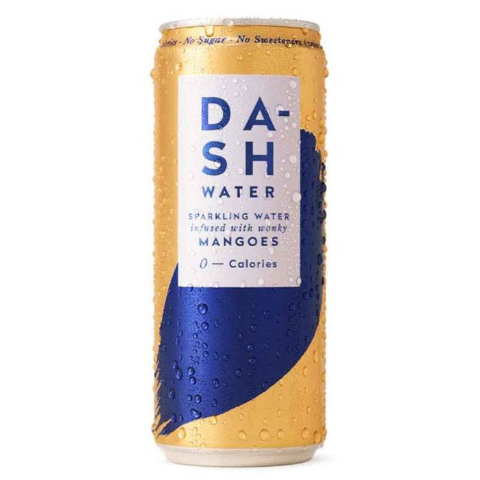 Dash Water - Sparkling Mango, 330ml - Pack of 6 x 4 Pack 