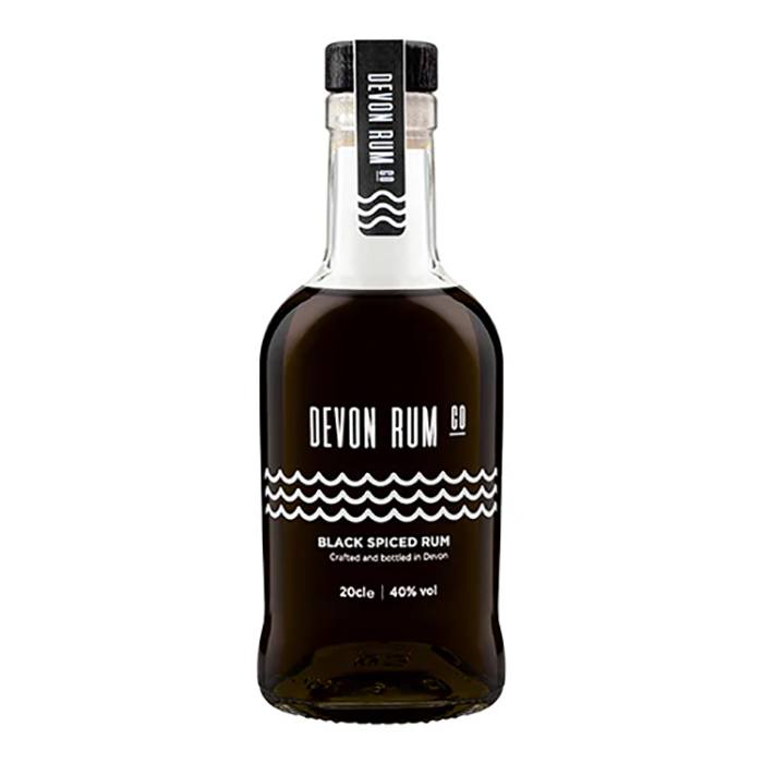 Devon Rum Company - Black Spiced Rum 40% ABV 20cl - Pack of 12