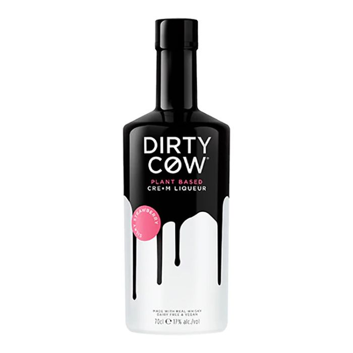 Dirty Cow - Silky Strawberry Plant Based Crem Liqueur, 70cl  Pack of 6