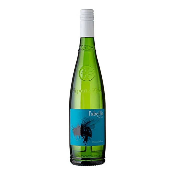 Diverse Wine - L'Abeille Picpoul de Pinet White Wine, Picquepol 750ml, 750ml - Case of 6