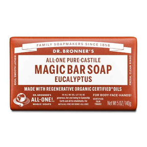 Dr Bronner - Eucalyptus Pure-Castile Bar Soap, 140g