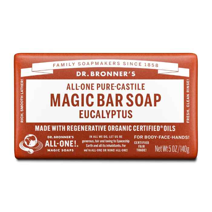 Dr Bronner - Eucalyptus Pure-Castile Bar Soap, 140g