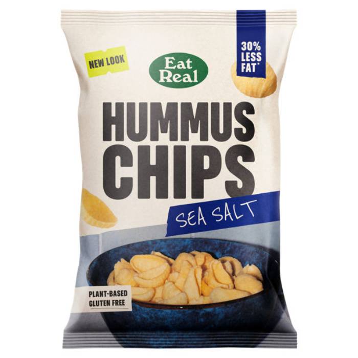 Eat Real - Hummus Sea Salt Chips, 110g  Pack of 10
