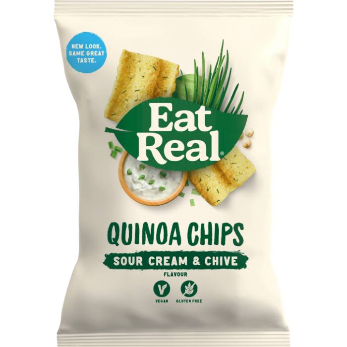 Eat Real - Quinoa Chips Sour Cream & Chives, 22g Pack of 24