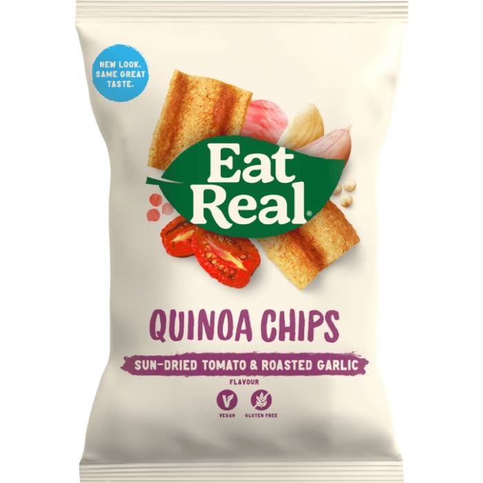 Eat Real - Quinoa Chips Sundried Tomato & Garlic, 22g Pack of 24
