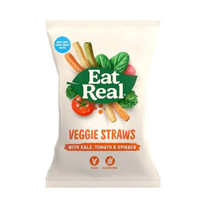 Eat Real - Sea Salt & Black Pepper Veggie Straws, 110g | Pack of 10