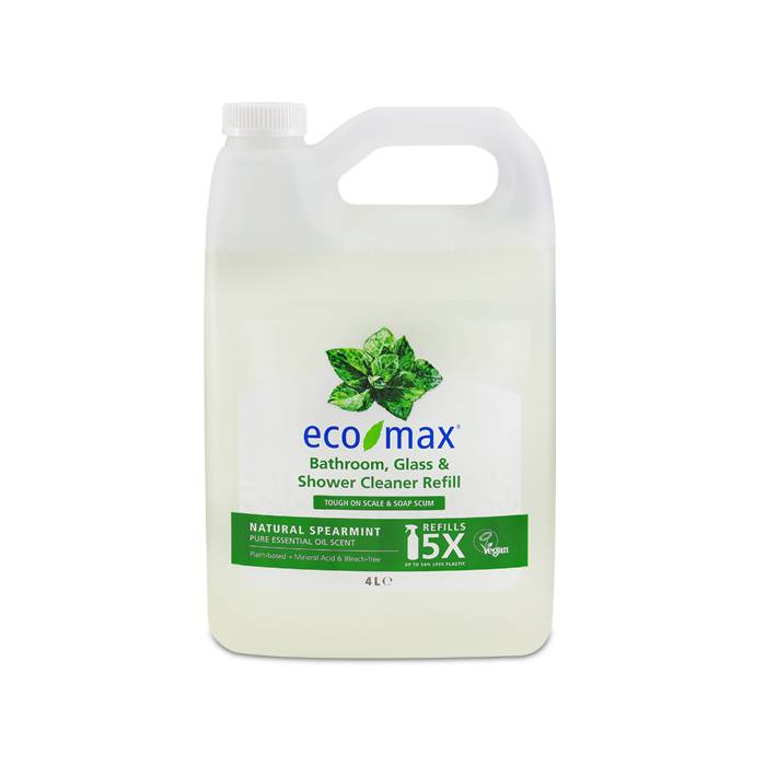 Eco-Max - Bathroom Glass and Shower Cleaner Spearmint, 4L
