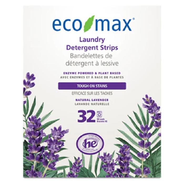 Eco-Max - Lavender Detergent Strips, 32 Washes  Pack of 12