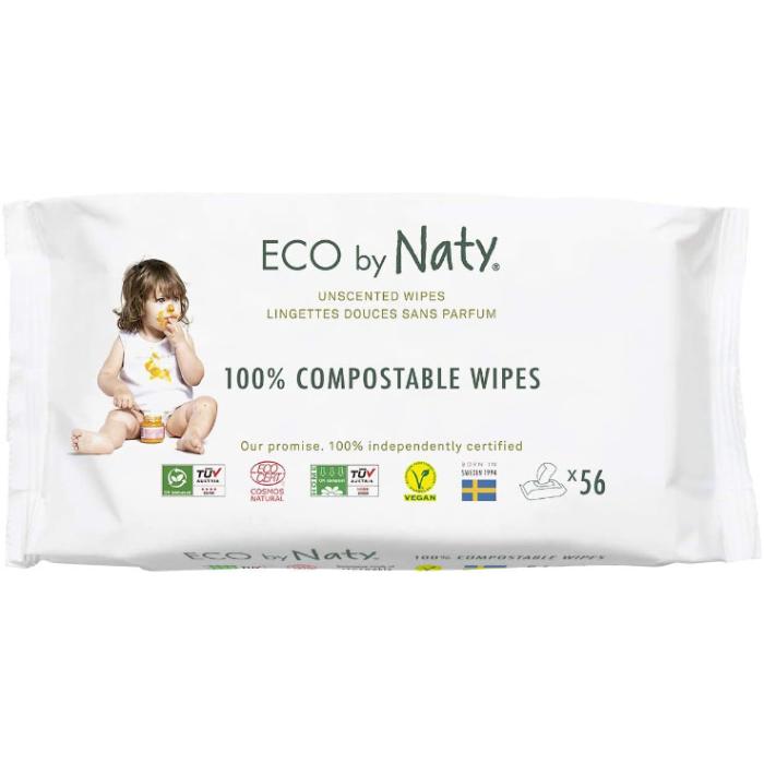 Eco By Naty - 56 Wipes, Original