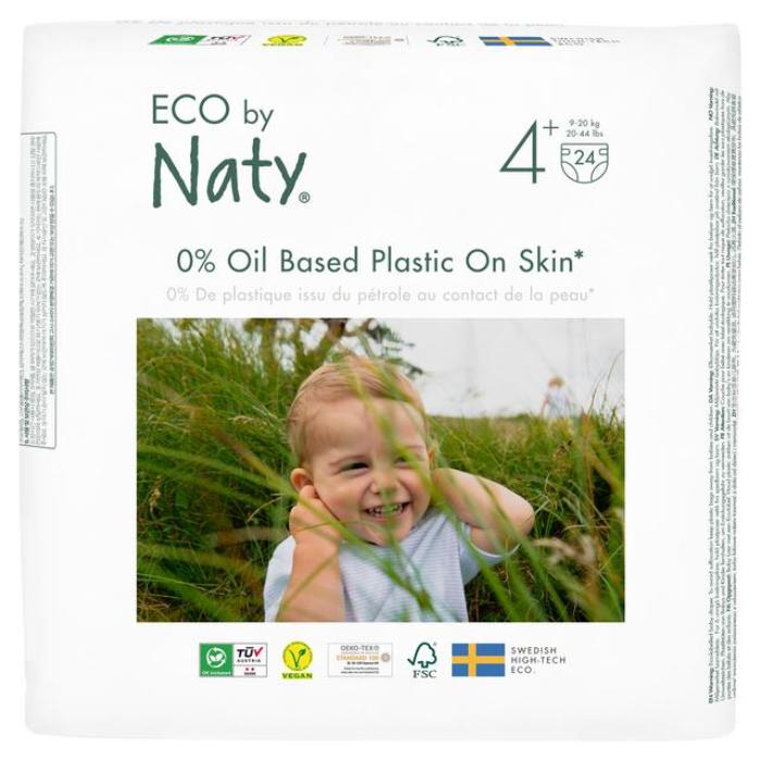 Eco By Naty - Size 4+ Nappies, 24 Nappies