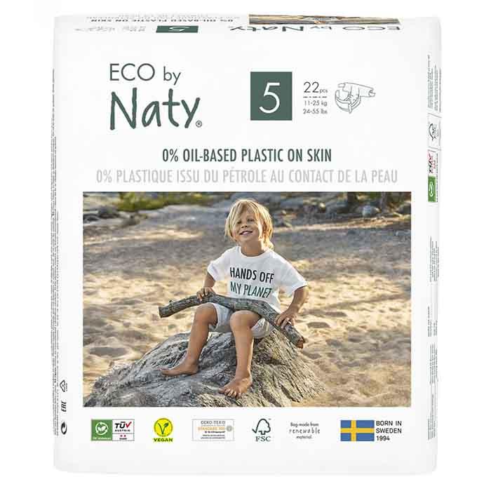 Eco By Naty - Size 5 Nappies, 22 Nappies