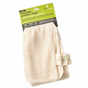 Ecoliving - Reusable Produce Bag (3 Pack), 1 Piece