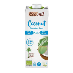 Ecomil - Organic Coconut Milk Sugar Free Calcium (8.5% Coconut), 1L
