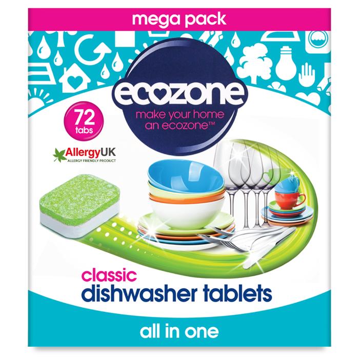 Ecozone - Classic Dishwasher Tablets, 72 Tabs