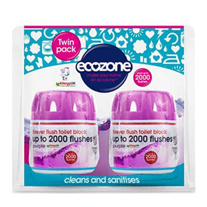 Ecozone - Forever Flush 2000 - Purple Twin Pack, 2 Capsules