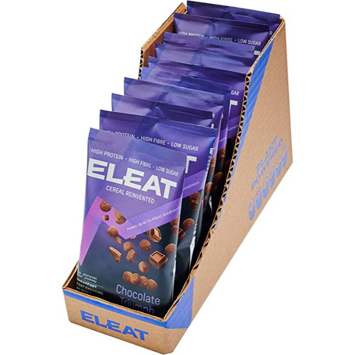 Eleat - High Protein Chocolate Triumph Cereal, 50g Pack of 8