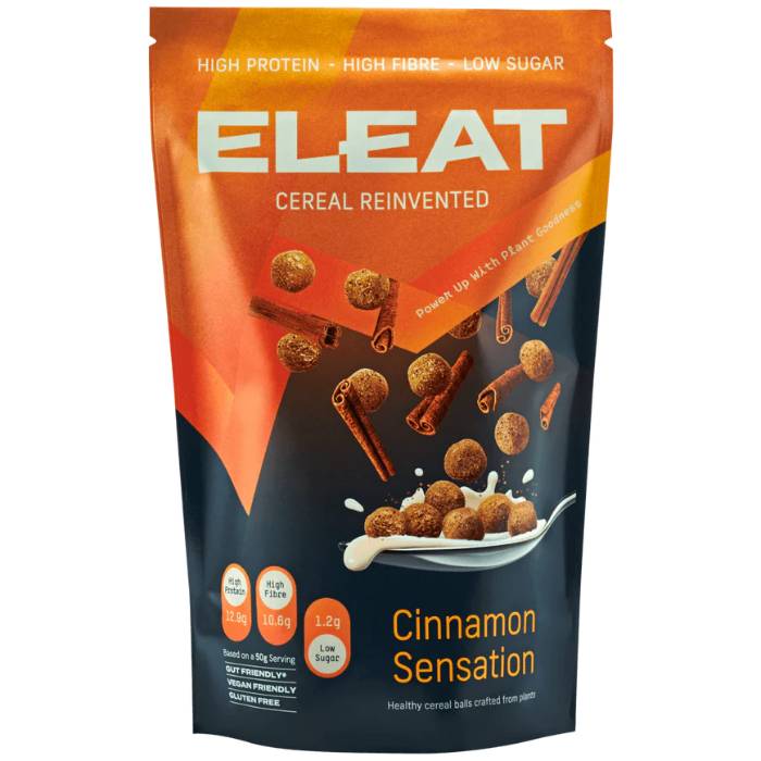 Eleat - High Protein Cinnamon Sensation Cereal, 250g, Pack of 5