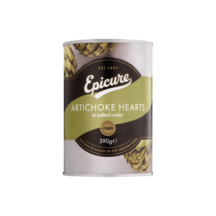 Epicure - Artichoke Hearts Salt Water, 390g  Pack of 12