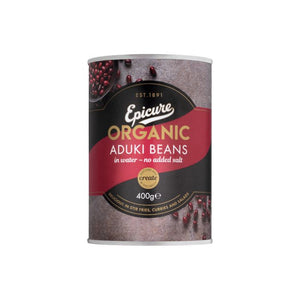 Epicure - Organic Aduki Beans In Water, 400g | Pack of 6