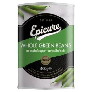 Epicure - Whole Green Beans In Water, 400g | Pack of 12